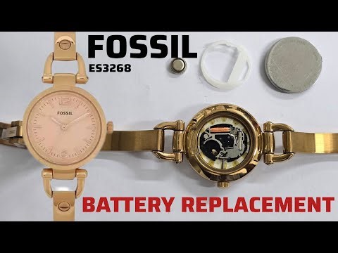 Fossil Ladies Watch Battery Replacement Tutorial