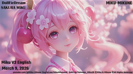 DollFieDream SAKURA MIKU / Hatsune Miku V3 English ドルフィードリーム 桜ミク 初音ミク (ミク&ミクネ)