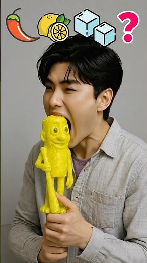 K-Pop Food Challenge: Sour, Ice & Rainbow! 🔥🍬 #italianbrainrot #kpopdemonhunters