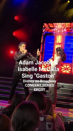 Adam Jacobs and Isabelle McCalla sing Beauty and the Beast #broadway #musical