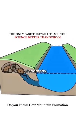 UNIVERSE | SCIENCE | TECHNOLOGY on Instagram: "Mountain Formation Process ⛰️✨ Ever wondered how mountains rise so high? It all starts deep beneath Earth’s surface! 🌍🔥 Tectonic plates push, collide, and fold over millions of years — creating giant peaks that touch the sky. 🏔️ Some mountains form by volcanic eruptions, others by folding of rock layers, and some by the uplifting of Earth’s crust. Nature’s engineering is truly incredible! 🌋💥 From the Himalayas to the Rockies, every mountain has