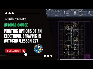 Printing Options of an Electrical Drawing in AutoCAD (Lesson 27)