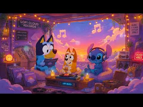Nighttime Sleep with Bluey & Bingo 💤 Relaxing Music for Deep Sleep, Stress Relief & Brain Calm