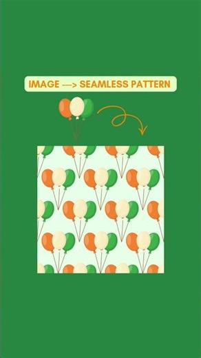 “Overlapping” Half-Drop Seamless Pattern in Canva 🎈 | Easy Beginner Tutorial