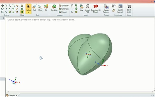DesignSpark Mechanical实例教程 - 3D可打印心形