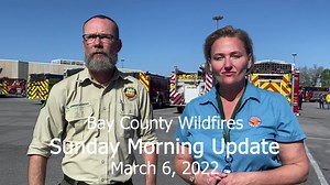 UPDATE, Sunday 10 a.m. Key Points: The #AdkinsAvenueFire is 1,400 acres and 35% contained. Fire apparatuses and 25 bulldozers are on the ground actively working on containment lines. The #BerthaSwampRoadFire is 8,000 acres and 10% contained. Fire apparatus and 17 bulldozers are on the ground actively working on containment lines. The weather conditions today will be similar to yesterday. The strong winds will pose some challenges to our teams on the ground. First Responders from all over the sta