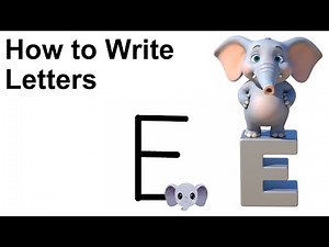 Letter E Handwriting Practice for Preschoolers
