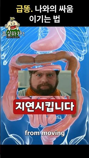 급똥탈출 넘버원 3가지 방법만 기억하세요 #급똥 #설사 #변비탈출