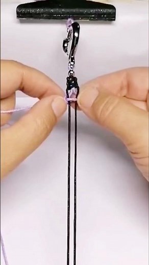 TUTORIAL 👆 Pulsera de hilo tejida enrrelazado