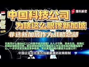 中国科技企业出海全景揭秘：从字节跳动到阿里、腾讯，为什么它们纷纷选择新加坡作为东南亚战略总部，这个小国如何撬动6亿人口市场并打造全球布局的隐秘战略内幕