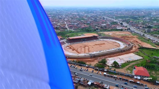 Governor, I can see that the track is 9 lanes. This is good. However, please ensure that your people adhere to the best international standards. The Moshood Abiola stadium in Abeokuta is not certified by World Athletics, because there are issues with lane measurements. The track Awka hasn't been used for major Athletics events in Nigeria, because some people say it's "over-track."It is good to build a new stadium, or totally renovate one, but what's even more important is to get it right. Also,