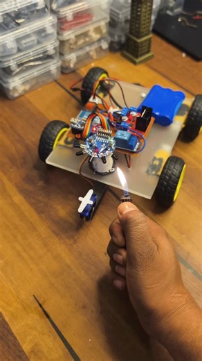 Engineer Shahid | Testing my ir flame sensor robot Music control Led using programming with microphone sensor. Full detail on out website techatronic.com... | Instagram