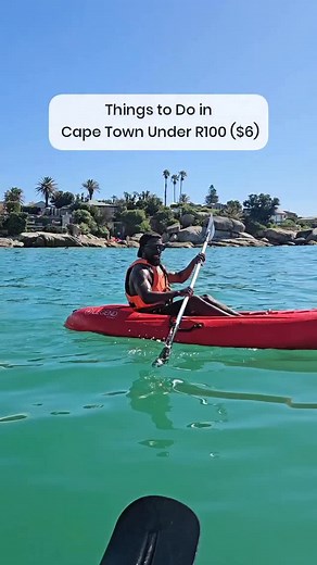 solo date or with a partner, who would you do this activity with? 📸 @zar_reviews Kayak Clifton is located in Clifton and we had so much fun giving it a try on a hot summers day. For R100 you get a life jacket, 30 minute riding experience and a cellphone protector for all your content needs. 😉✨️ What should we try next? #zarreviews #cliftonbeach #capetownbeach #kayakclifton #capetown #travelcapetown #capetownsouthafrica #thingstodoincapetown #capetownsummer | Cape Town Getaway