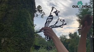 Metal Bird Christmas Cardinal Garden Decor，Tree Decor Outdoor Metal Wall Art Large，Cardinal Gifts Figurine Unique Yard Art，Garden Silhouette ，Easter Decorations Outdoor