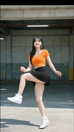 This girl never gets tired of doing the SHUFFLE DANCE!