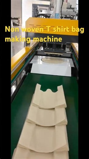 Non woven T shirt bag making machine