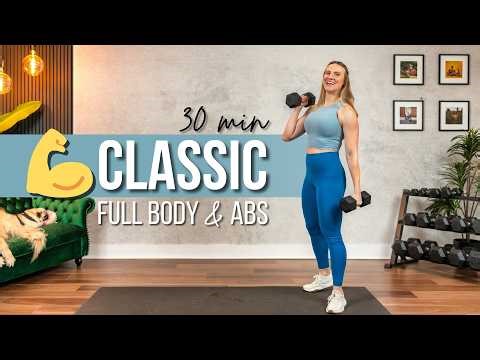 30 min. CLASSIC Full Body and Abs Strength Training