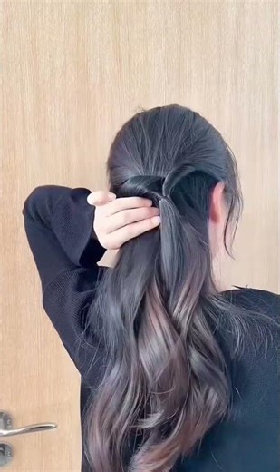 Gentle side updo in autumn and winter Refreshing without covering the neck#Side-swept hair