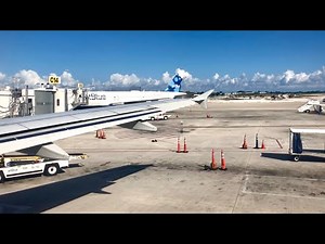 JetBlue A320 Pushback/Safety Demo in West Palm Beach