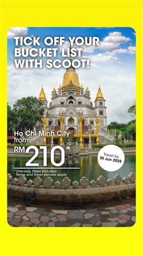 25 reactions | Fulfill your travel dreams with Scoot! Explore over 70 destinations in our wide network from RM210*. | FlyScoot | Facebook
