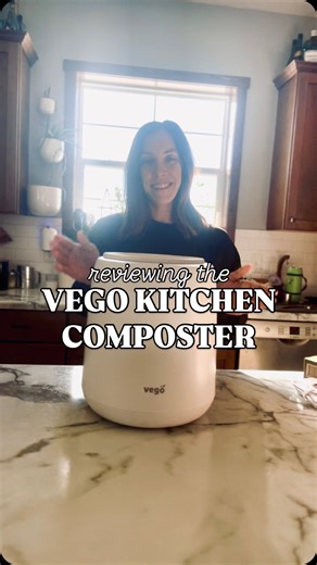 Katrina | Homesteader 🏡👩🏼‍🌾 on Instagram: "My garden’s secret weapon… 🌱 I was SO excited to test out the kitchen composter from @vego_garden and it did NOT disappoint! I’m not being dramatic when I say this small but mighty machine is going to completely change my garden game. it’s the tool I never knew I needed and after one use, I have no idea how I ever went without it💚🌱🍂 Comment GREEN for the link and a discount code on me 💚 #composting #selfreliantliving #microhomestead"