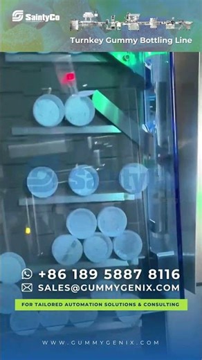 Inside the Gummy Bottle Counting Line: Precision Sensor Counting | packaging machine | SaintyCo