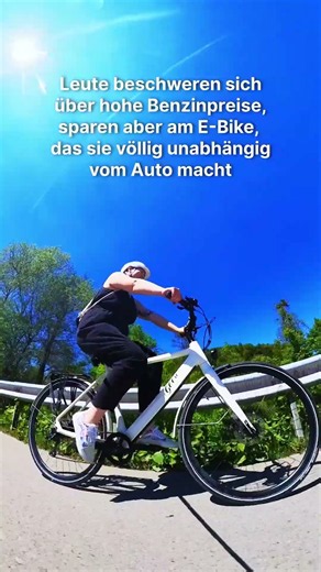 Bist du auch schon auf ein E-Bike umgestiegen? 🚴🧠 #radfahren #ebike #geero #spritpreise #benzinpreis