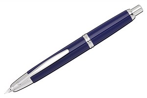 Pilot Vanishing Point Fountain Pen - Blue/Rhodium - The Goulet Pen Company
