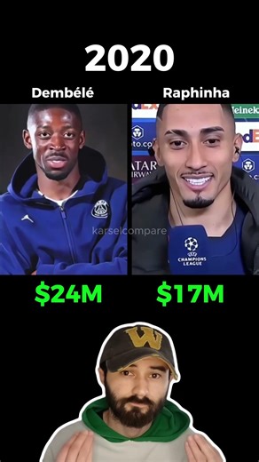 Dembélé vs Raphinha Net Worth Comparison 2016-2026 #football #transfer
