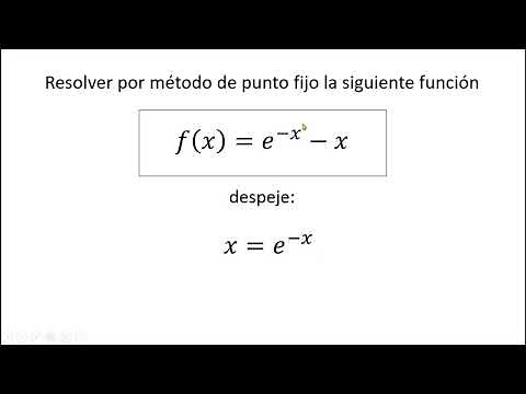 MÉTODO DE PUNTO FIJO
