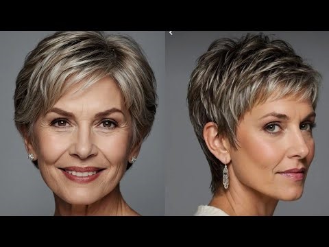 New Short Hair dye colors ldeas for women over 60 -70