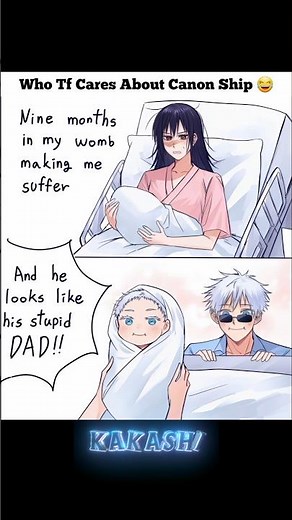 Canon Who? Gojo's Secret Family! 😂 #JJK #Gojo #Utahime #relationship