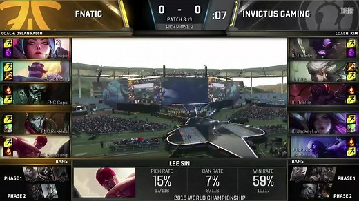 S8总决赛 英雄联盟 2018LOL全球总决赛 决赛 IG对战FNC & IG夺冠庆典