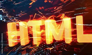 Video of a HTML Code Close-Up Display, Highlighting Web Development and Programming Languages for Modern Websites Stock Video