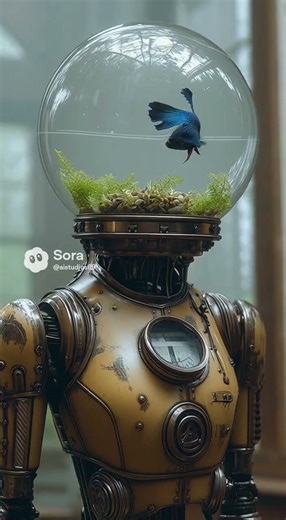 🤖 STEAMPUNK AQUARIUM: The Robotic Betta Fish Hybrid! 🐠✨