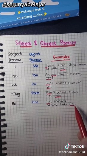 Understanding Subject and Object Pronouns in English