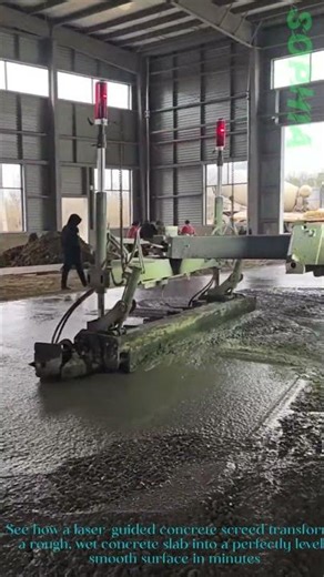 Laser Screed Leveling Concrete:Industrial Flooring Process