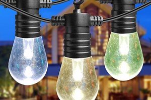 Brighten up your outdoor space with color-changing patio string lights, at a price you won't find on Amazon