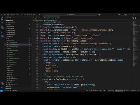 Video 5: Aplicación Web Empleados Recursos Humanos