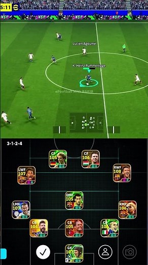 3-1-2-4 out wide best formation gameplay in efootball 2026 mobile 😍🥶😱||#trendingshorts#viralvideo