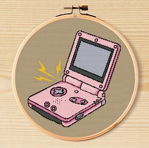 Gameboy Cross Stitch Pattern, Retro Cross Stitch, Video Game Cross Stitch, Video Game Crafts - Etsy