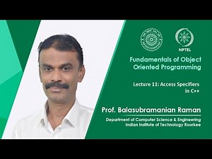 Lecture 11: Access Specifiers in C++