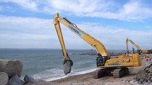 Building coastal protection one rock at a time