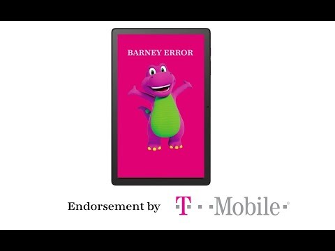 Barney Error T Mobile Revvl 5G Tablet Edition (15+ ONLY)