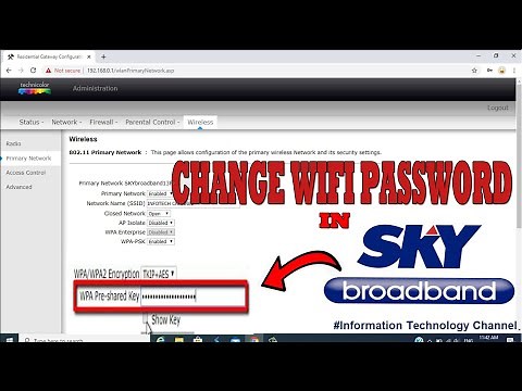 How to Change Sky Broadband Wi-Fi Password