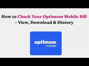 How to Check Your Optimum Mobile Bill – View, Download & History