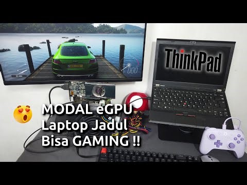 Ubah Laptop Jadul Jadi Gaming !! Thinkpad X230 eGPU Radeon RX 6400 Linux Mint