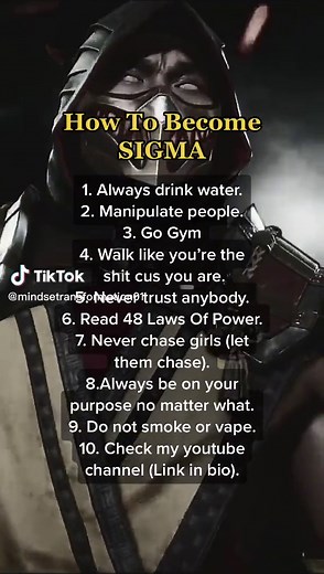 Check my youtube channel (Link in bio.) #sigma #alpha #rules #mindset #men #maleadvice #alphamale #fyp #foryou
