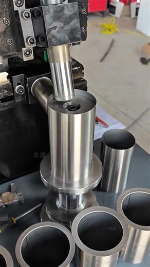 Round tube flanging and edge pulling #Edging machine Dongsheng Manufacturing