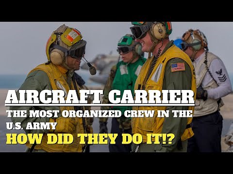 Secrets Behind Aircraft Carrier's Crew Hand Signals Flight Deck Preflight & Launch